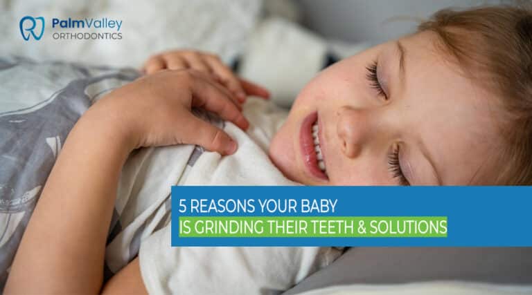 Why Is My Baby Grinding Their Teeth - Sleeping baby girl with clenched jaw