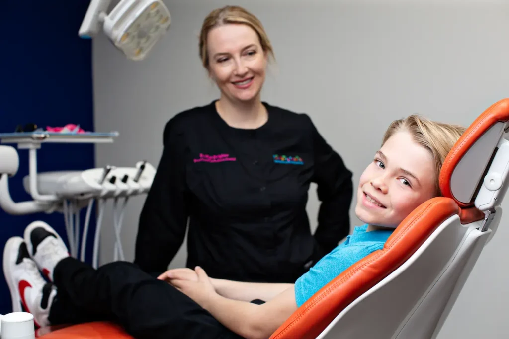 Dr. Olga with patient at Palm Valley Orthodontics in Scottsdale, Arizona